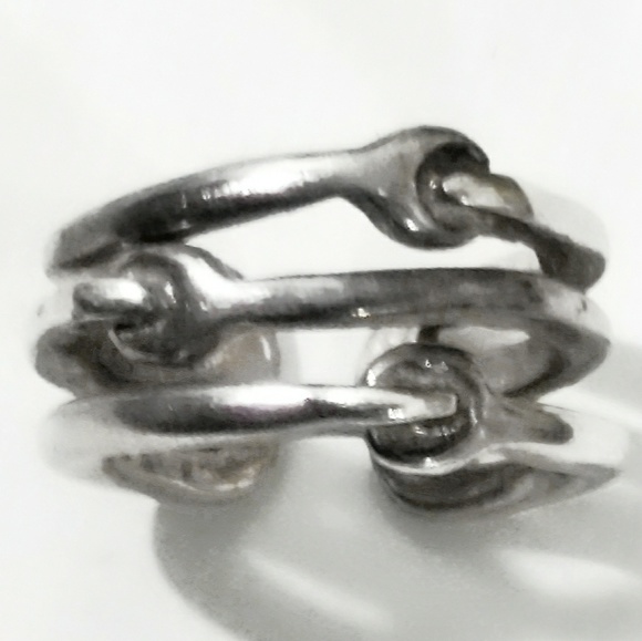 Vintage Ralph Lauren Sterling Silver Ring- Size 5 Adjustable - Picture 3 of 7